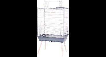 Zolux Neolife 80 Xl Vogelkooi - Vogelverblijven - 81x48x152 cm Grijs Xl