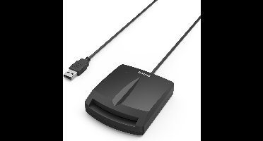 Hama Chipkaartlezer Single voor Smartcards/ID-kaarten met USB-C Adapter Zwart