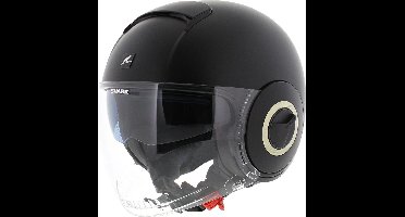 SHARK NANO BLANK Motorhelm jethelm Mat Zwart - Maat XS