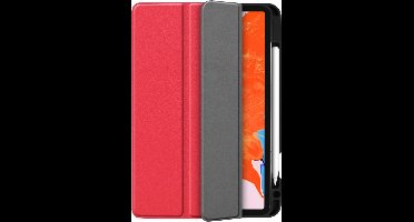 Just in Case Smart Tri-Fold kunstleer hoes voor iPad Pro 12.9 (2020) - rood
