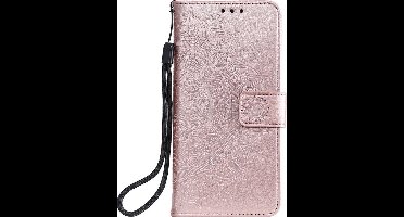 Shop4 - Geschikt voor Xiaomi Mi 11 Hoesje - Wallet Case Mandala Patroon Rosé Goud