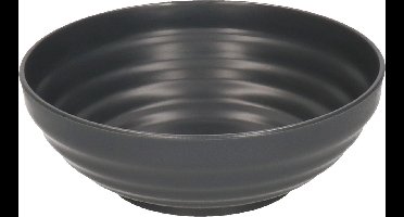 Plasticforte Kommetjes/schaaltjes - Dessert/ontbijt - Kunststof - D13 cm - antraciet