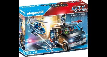 PLAYMOBIL City Action Politiehelikopter: achtervolging van het vluchtvoertuig - 70575
