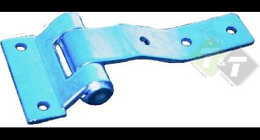 Portierscharnier met verzet - aanhangerscharnier - scharnier - deurscharnier 38 x 144mm (B x L)