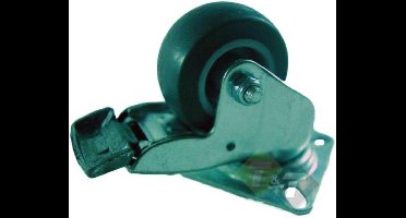 Zwenkwiel met rem - Geremde zwenkwielen - 50mm - 60mm x 60mm - draagvermogen van 40KG