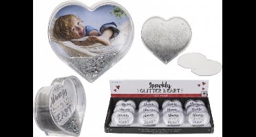 Valentijnsdag tip - Love Fotolijstje - Hart - Waterbol - 9x9cm - waterglobe