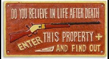 MadDeco - wandbord - gietijzer - Do - You - Believe - In - Life - After - Death