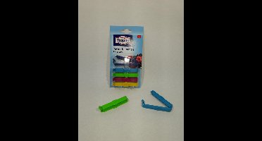 TOPPITS duurzame vershoudclips - zakafsluiters - Powerclips - 5 stuks -  diepvries-, kook- en vaatswasbestendig.