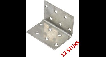 WAELBERS verbindingshoek | verzinkt | 40 x 40 x 60 mm | 2 mm dik | 12 STUKS
