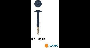 Ivana Gevelschroef t.b.v. Trespa RAL5010 Gentiaanblauw TX-20 4.8x25 - 100St