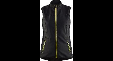 Blaklader Dames softshell bodywarmer 3851-2516 - Zwart/High Vis Geel - L