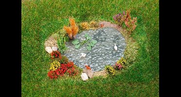Faller - Pleasure garden with pond - FA181278 - modelbouwsets, hobbybouwspeelgoed voor kinderen, modelverf en accessoires