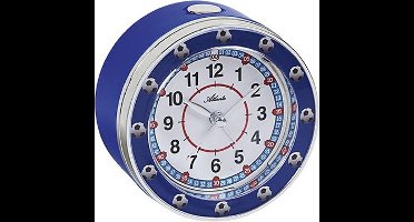 Kinder Wekker voetbal motief blauw