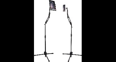 PROSIN® - Statief - Met smartphone en tablethouder – Tripod – Flexibel – Knikarm/Buigbare arm – Universeel - Incl. draagtas