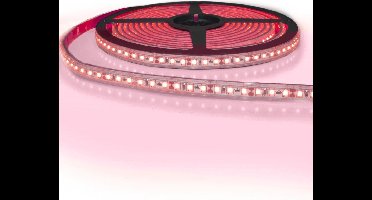 5 meter gekleurde led strip IP65 12V - Rode kleur - 120 leds p/m