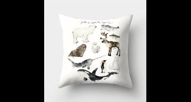 Kussenhoes 'Dierenreeks Poolbewoners' (92048)