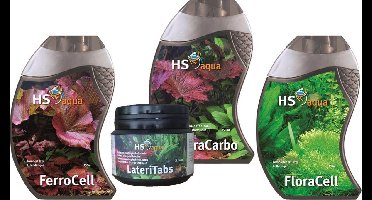 HS Aqua FerroCell, FloraCarbo, FloraCell en Lateritabs (Plantengroeiset XL)
