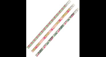 potlood flamingo 3 stuks met gum
