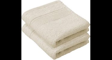 De Witte Lietaer Badhanddoek Stephanie 140 Cm Katoen Egret 2 St