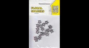Floral Spacers (20) – silver nr. 4