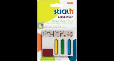 Stick'n Label Index - pijl 45x12mm 3x, 45x25mm, 120 stuks index tabs