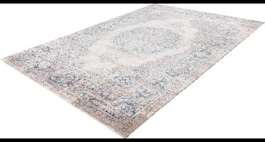 Pierre Cardin Paris - Vintage - Super zacht - Shinny - 3D - Vloerkleed – hotel sjiek - design tapijt fraai – Karpet - 120x170- Blauw beige