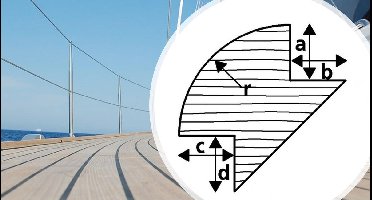 ARC Marine 2 meter teakhouten Buitenhoekprofiel ABCD 12mm Radius 18mm