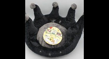 Karlie - Prinscess Bed voor Katten - Zwart - 45 cm Diameter