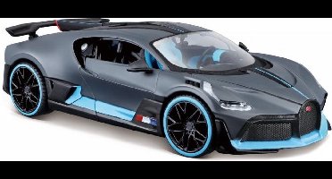 Bugatti DIVO Special Edition (Grijs/Blauw) 1/24 Maisto - Modelauto - Schaalmodel - Model auto - Miniatuurautos - Miniatuur auto