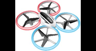 Denver Mini Drone voor Kinderen en Volwassenen - 30m Bereik - Gyro Functie - 360° Flip Functie - LED Licht - Zwart/Wit - DRO200