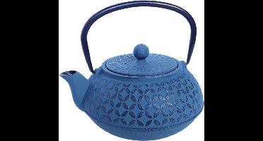 Theepot Bloem – Secret de Gourmet - 1L – Turquoise - Gietijzer