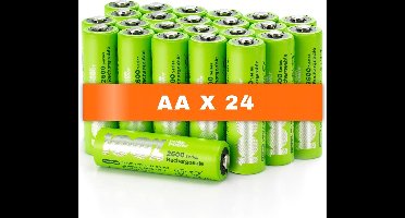 100% Peak Power oplaadbare batterijen AA - NiMH AA batterij mignon 2300 mAh - 24 stuks