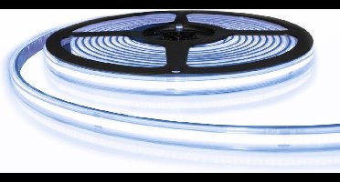 5 meter COB led strip IP65 24V - Extra koud wit 6500K - 384 leds p/m