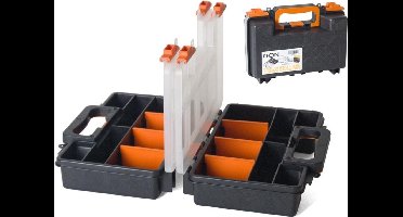 Gerimport Gereedschapskoffer Organizer 28 X 12 X 21 Cm Zwart