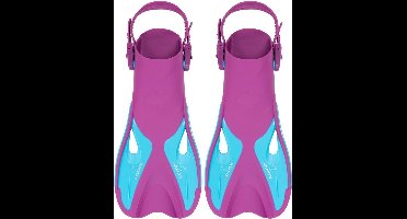 Atlantis Dolphin - Zwemvliezen - Flippers - Verstelbare Hielstrap - Voor Zwemmen & Snorkelen - Volwassenen - Paars/Blauw - 36-41