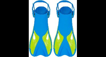 Atlantis Dolphin - Zwemvliezen - Flippers - Verstelbare Hielstrap - Voor Zwemmen & Snorkelen - Volwassenen - Blauw/Groen - 36-41