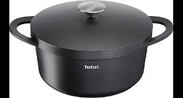 Tefal Trattoria - Braadpan - Ø28 cm - Inclusief Deksel - Gietijzer - Geschikt voor Inductie