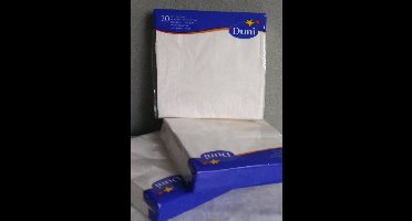 Witte servetten 24x24 cm