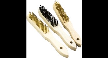 Kinzo staalborstel, 3-delige set