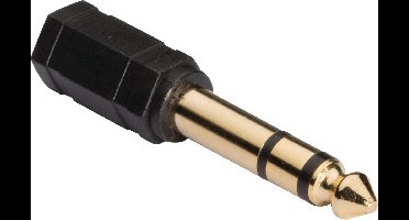 6.35 mm audio adapter 6.35 mm male - 3.5 mm female 1 pc grey