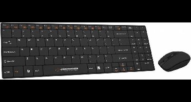 Esperanza EK122K toetsenbord Inclusief muis RF Draadloos QWERTY Zwart