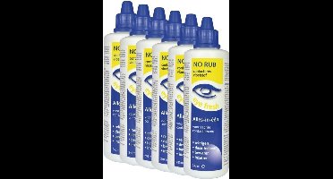 Eye Fresh No Rub 6 x 240 ml - Lenzenvloeistof voor zachte contactlenzen.