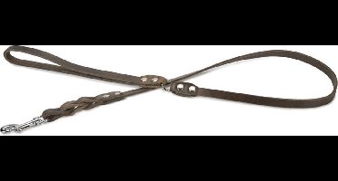 Beeztees leren looplijn Connex. Grijs. 110 cm x 12 mm.