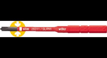 Wiha VDE Plat, Plus/minus Verwisselbare kling SL/PH 1 75 mm Geschikt voor Wiha Torque