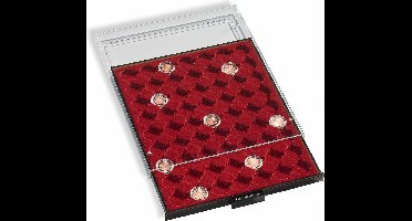 Stapel element, MB - voor Munten Ø 32 mm. (35 st.) Rookleur / Transparant