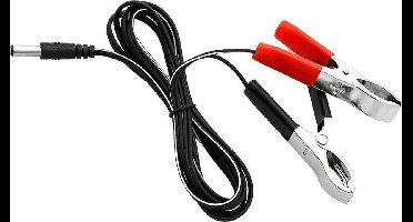 Accu Laadkabels Krokodillenbek met DC Plug - 1,2 Meter