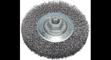 M14 SCHIJFBORSTEL 115 GEGOLFD 0.5 STAAL