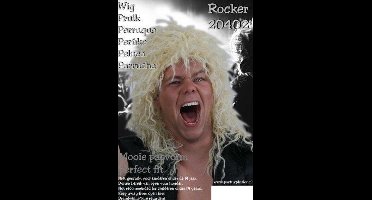 Pruik hardrocker blond
