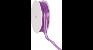 Satin edge Organzalint Paars - 10 mm / 50 mtr.
