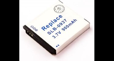 AccuCell-batterij geschikt voor Samsung SLB-0937, 900mAh